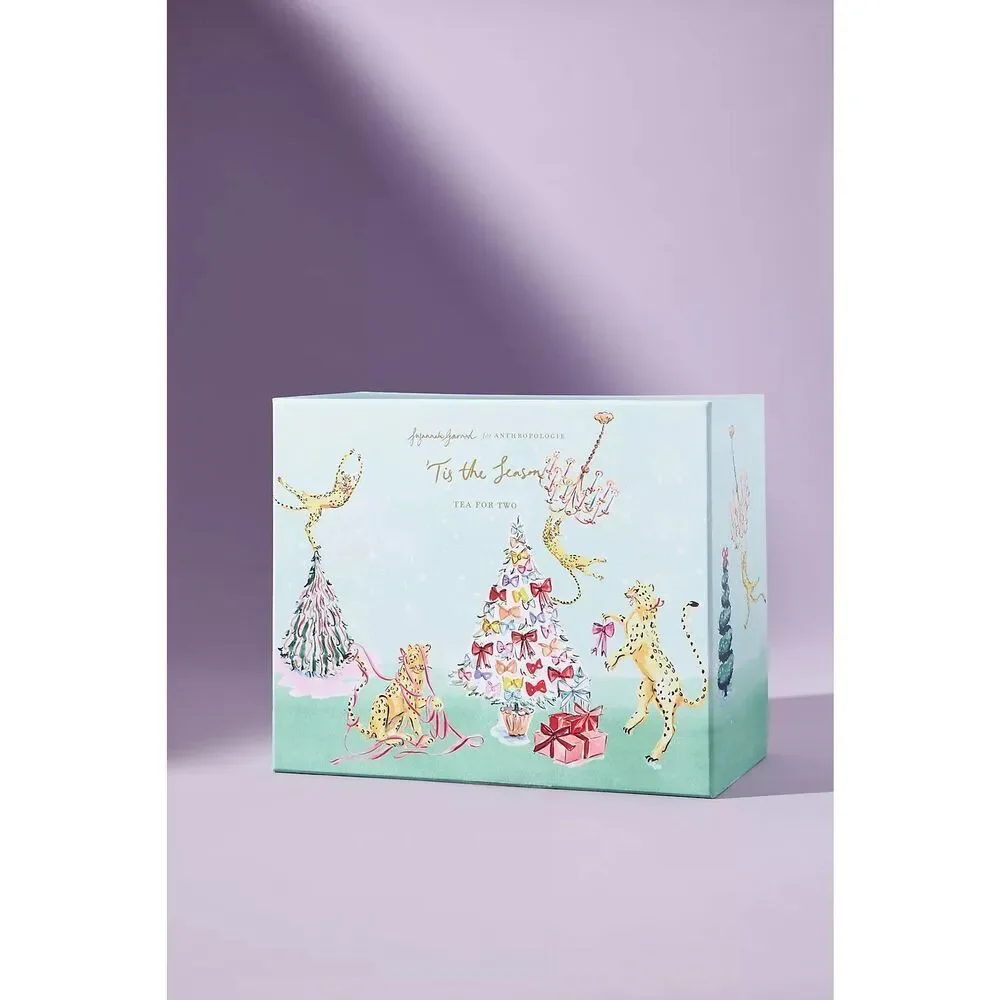 Anthropologie Susannah Garrod 'Tis The Season Tea For Two Set Christmas NEW